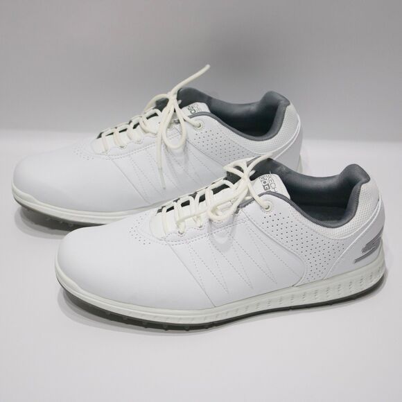 Skechers GO GOLF Pivot White Spikeless Golf Shoes Men Size 9.5 Extra Wide Fit - Picture 1 of 15